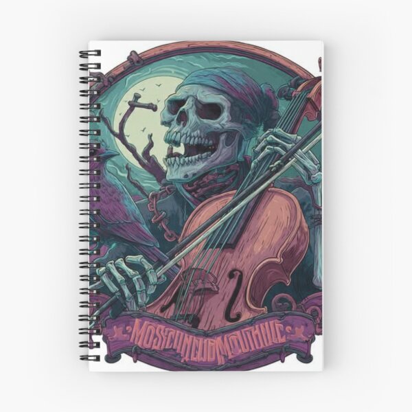 Item preview, Skeleton Cello Player & Purple Bird Graphic Art – Gothic Musical Horror designed and sold by TOCOCLAWS.