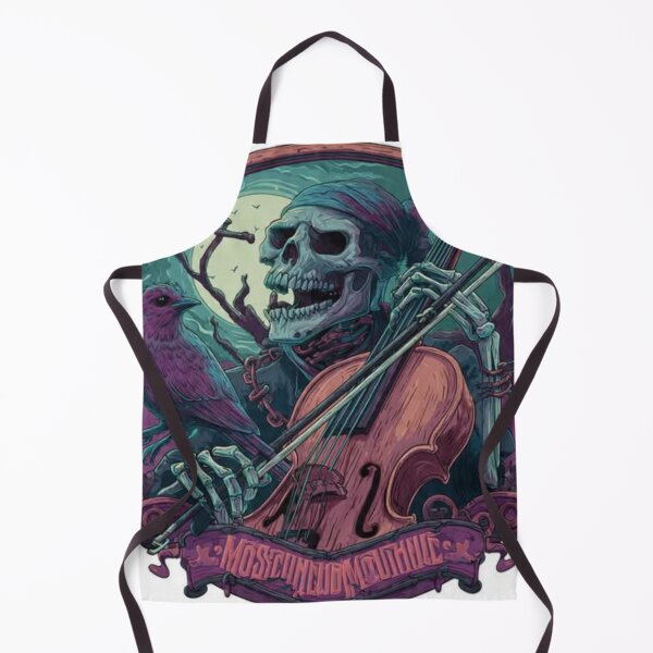 Item preview, Skeleton Cello Player & Purple Bird Graphic Art – Gothic Musical Horror designed and sold by TOCOCLAWS.