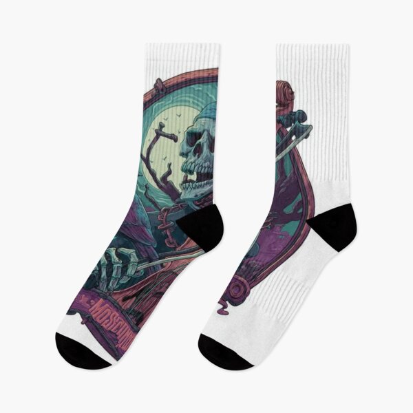 Item preview, Skeleton Cello Player & Purple Bird Graphic Art – Gothic Musical Horror designed and sold by TOCOCLAWS.