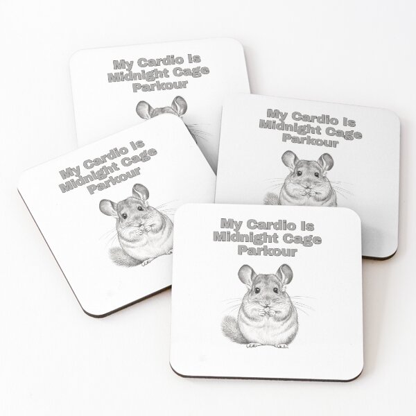 Item preview, Hyper Chinchilla Night Zoomies Pencil Sketch designed and sold by NatureUnleashed.