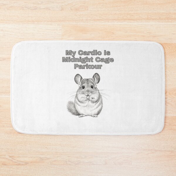 Item preview, Hyper Chinchilla Night Zoomies Pencil Sketch designed and sold by NatureUnleashed.