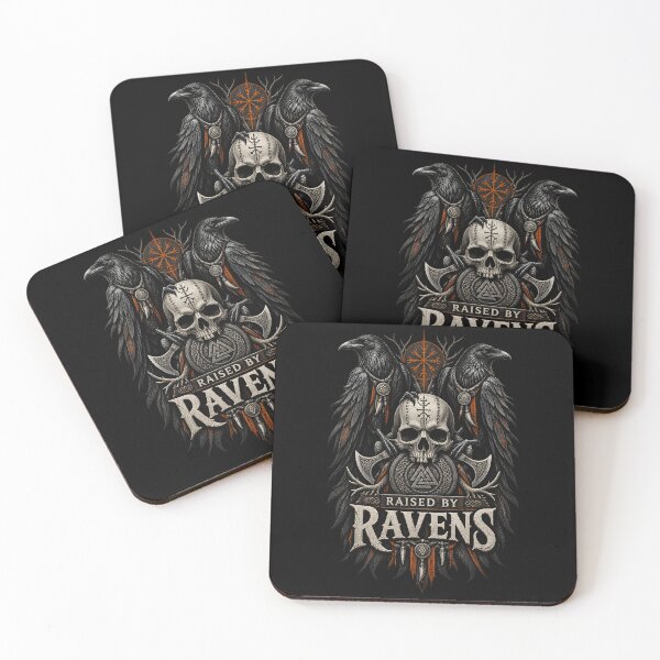 Item preview, RAISED BY RAVENS — Viking Norse Mythology Raven Design designed and sold by R3X .