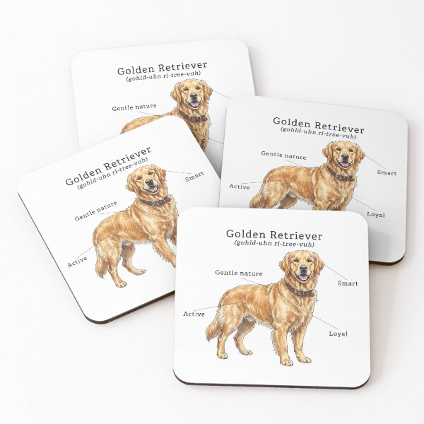 Item preview, Golden Retriever Color Illustration designed and sold by SUP-R-Ts.