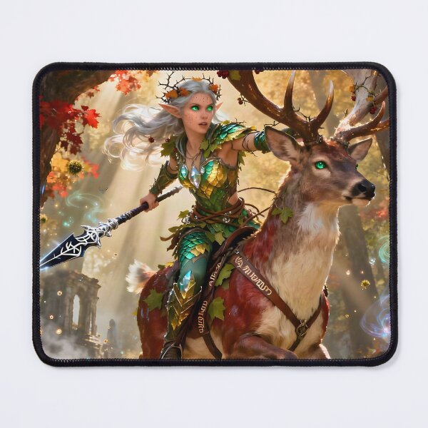Item preview, Female Wood Elf Lancer | Dynamic action art designed and sold by Fanta-sticky.