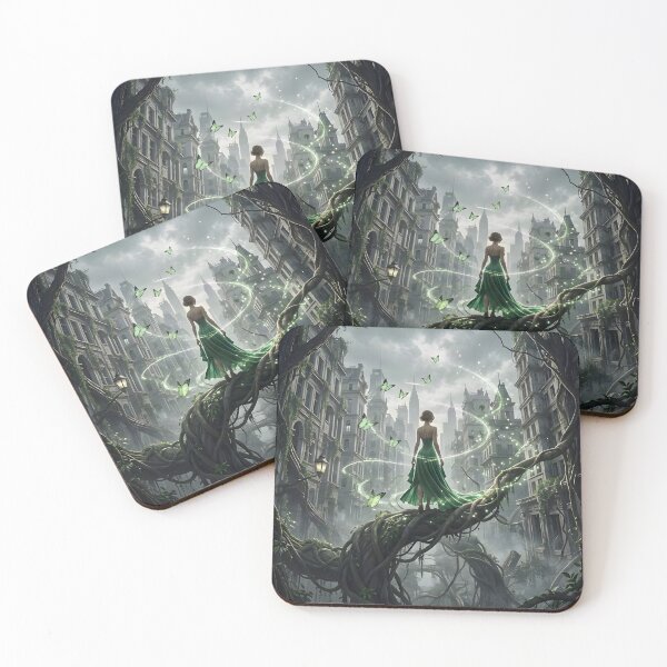 Item preview, The Green Queen Reclaims a Post-apocalyptic City designed and sold by Fanta-sticky.