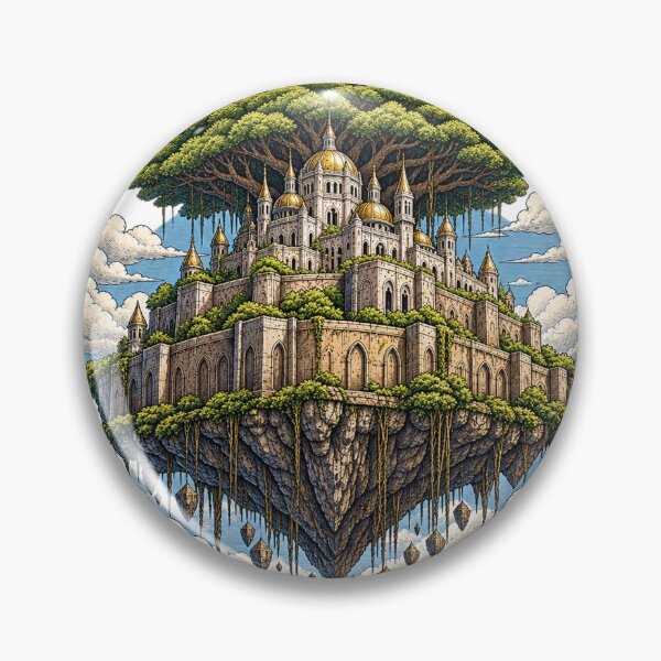 Item preview, Floating Kingdom Lost Civilization Fantasy Art designed and sold by NzrProcreate.