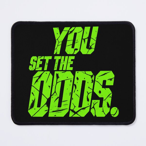 Item preview, You Set the Odds – Acid Green Distressed Streetwear Typography designed and sold by Anyshca.