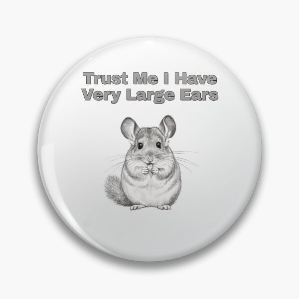 Item preview, Big Eared Chinchilla Funny Listening Sketch Art designed and sold by NatureUnleashed.