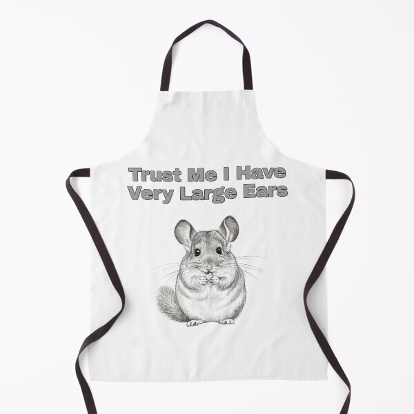 Item preview, Big Eared Chinchilla Funny Listening Sketch Art designed and sold by NatureUnleashed.