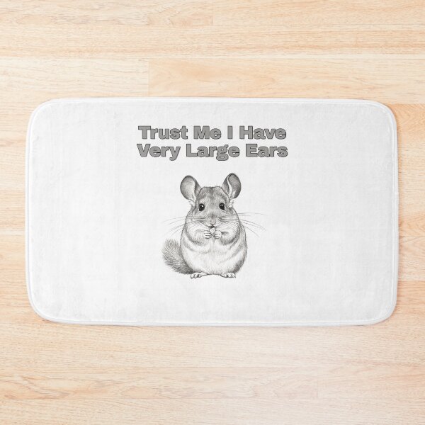Item preview, Big Eared Chinchilla Funny Listening Sketch Art designed and sold by NatureUnleashed.