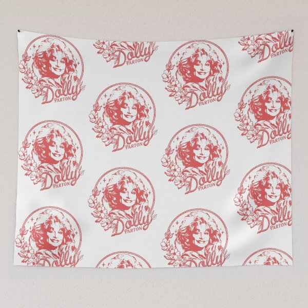 Item preview, Dolly Floral Portrait Country Music Legend Tribute Faux Patchwork Graphic designed and sold by ostenlee.
