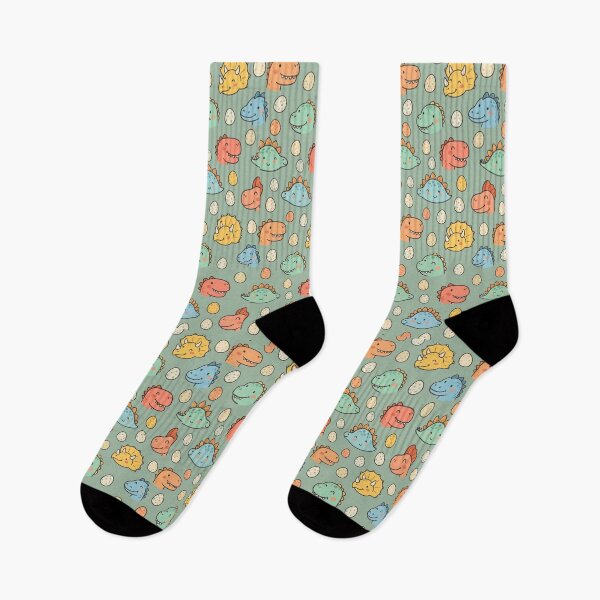 Item preview, Cute Dinosaur Faces Seamless Pastel Pattern designed and sold by StickVerse by Owais.