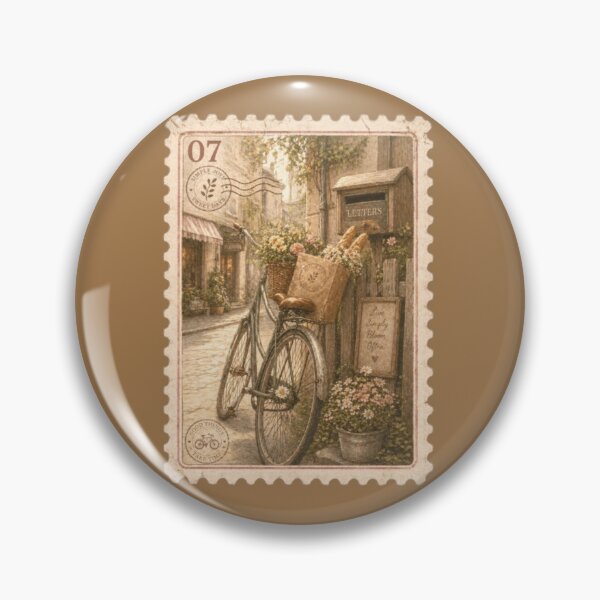 Item preview, Vintage Bicycle and Flower Street designed and sold by Thecountess0o0.