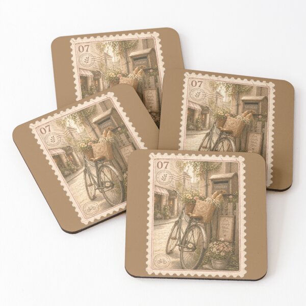 Item preview, Vintage Bicycle and Flower Street designed and sold by Thecountess0o0.
