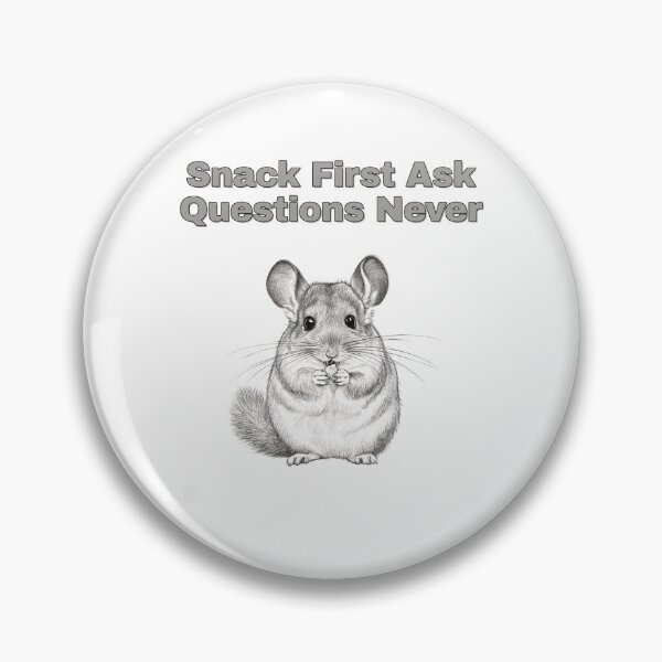 Item preview, Snacking Chinchilla Foodie Humor Pencil Sketch designed and sold by NatureUnleashed.