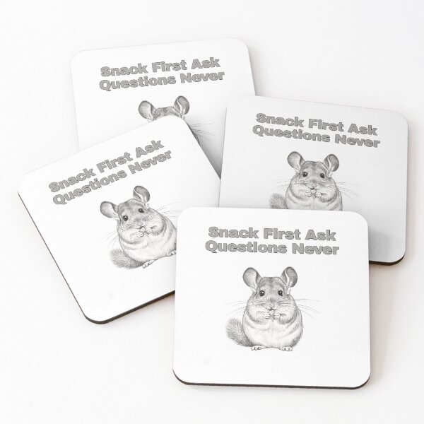 Item preview, Snacking Chinchilla Foodie Humor Pencil Sketch designed and sold by NatureUnleashed.