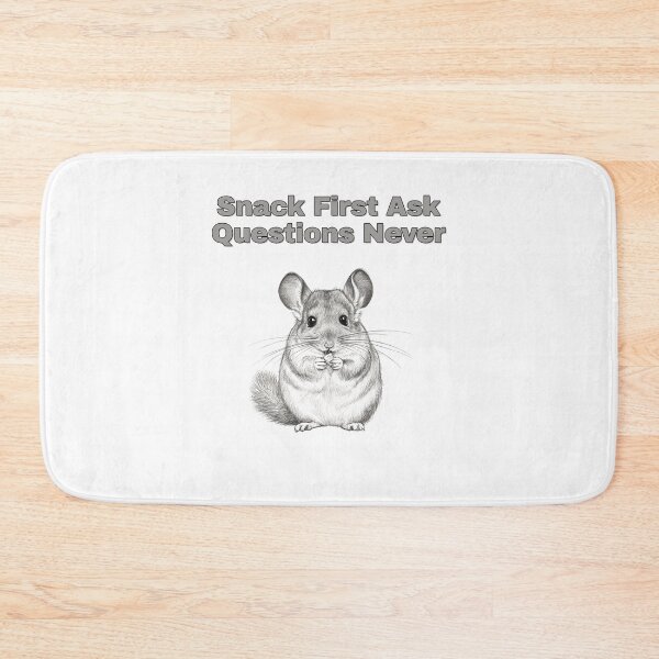 Item preview, Snacking Chinchilla Foodie Humor Pencil Sketch designed and sold by NatureUnleashed.