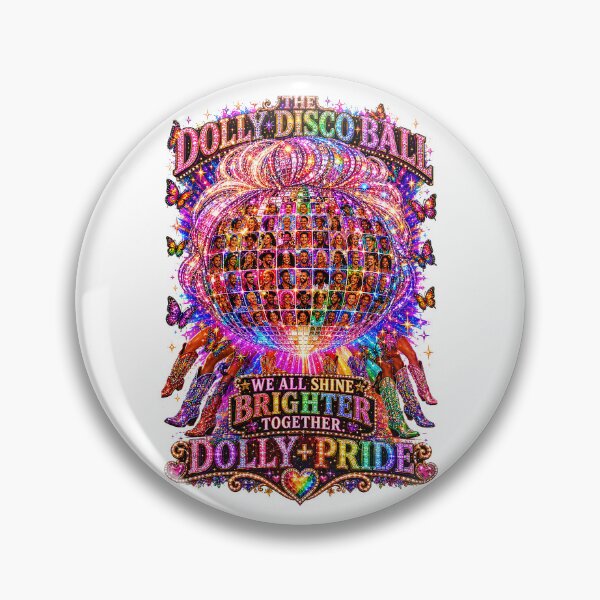 Item preview, COLLECTION - THE DOLLY EFFECT ✨ -  THE DOLLY DISCO BALL - WE ALL SHINE BRIGHTER TOGETHER - LGBTQIA2S+ PRIDE designed and sold by WheelieGdArt.