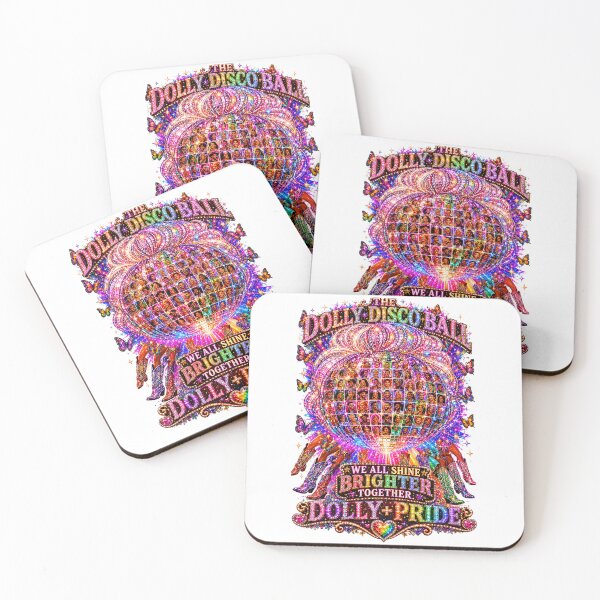Item preview, COLLECTION - THE DOLLY EFFECT ✨ -  THE DOLLY DISCO BALL - WE ALL SHINE BRIGHTER TOGETHER - LGBTQIA2S+ PRIDE designed and sold by WheelieGdArt.