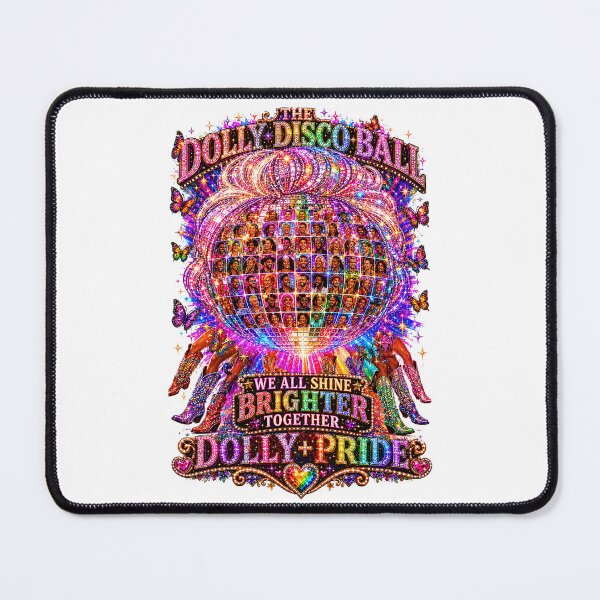 Item preview, COLLECTION - THE DOLLY EFFECT ✨ -  THE DOLLY DISCO BALL - WE ALL SHINE BRIGHTER TOGETHER - LGBTQIA2S+ PRIDE designed and sold by WheelieGdArt.