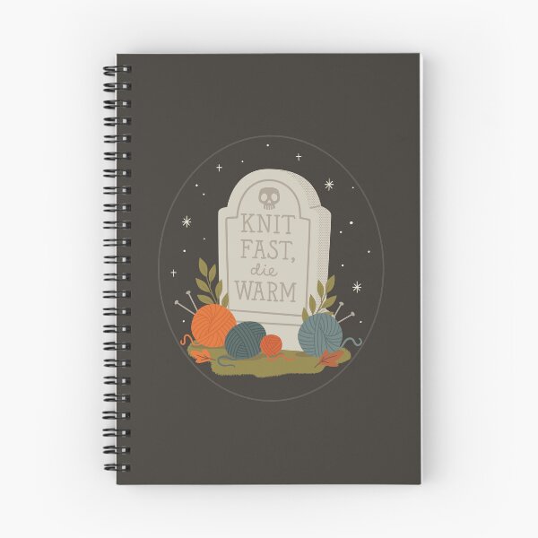 Item preview, Knit Fast, die warm grave stone designed and sold by OHBOY! Handmade.