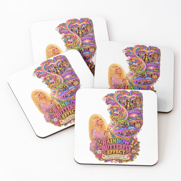 Item preview, COLLECTION - THE DOLLY EFFECT ✨ -  RAINBOW BUTTERFLY EFFECT - ONE LITTLE ACT OF LOVE CAN CHANGE SOMEBODY'S WORLD - LGBTQIA2S+ PRIDE designed and sold by WheelieGdArt.