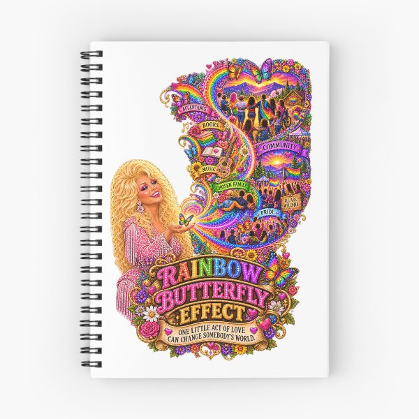 Item preview, COLLECTION - THE DOLLY EFFECT ✨ -  RAINBOW BUTTERFLY EFFECT - ONE LITTLE ACT OF LOVE CAN CHANGE SOMEBODY'S WORLD - LGBTQIA2S+ PRIDE designed and sold by WheelieGdArt.