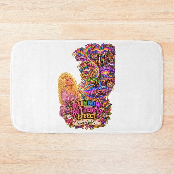 Item preview, COLLECTION - THE DOLLY EFFECT ✨ -  RAINBOW BUTTERFLY EFFECT - ONE LITTLE ACT OF LOVE CAN CHANGE SOMEBODY'S WORLD - LGBTQIA2S+ PRIDE designed and sold by WheelieGdArt.