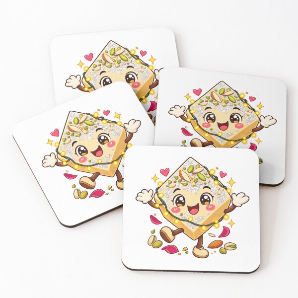 Item preview, Funny Diwali Barfi & Lights Cartoon – Indian Sweet Tooth Festival Design designed and sold by Globalcitytees.
