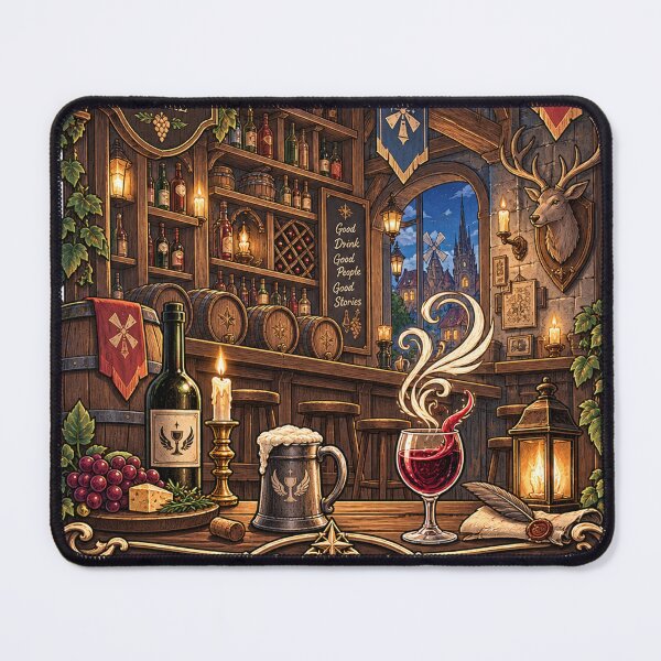Item preview, Cozy Vintage Fantasy Tavern Illustration designed and sold by NzrProcreate.