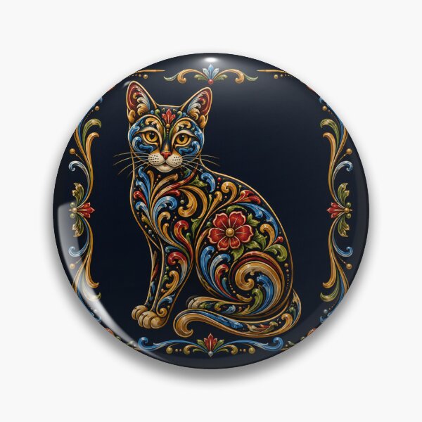 Item preview, Fileteado Cat – Art and Tradition of Buenos Aires designed and sold by Esencia Argentina.