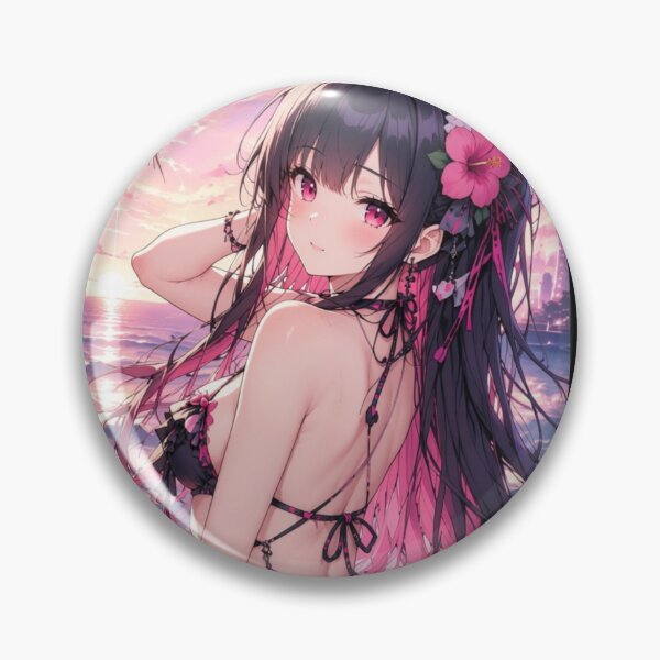 Item preview, Tropical Sunset Neko Bikini Girl designed and sold by Revyra Design .