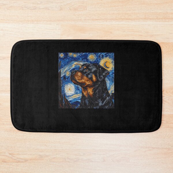 Item preview, Starry Night Rottweiler Artwork designed and sold by cerima.