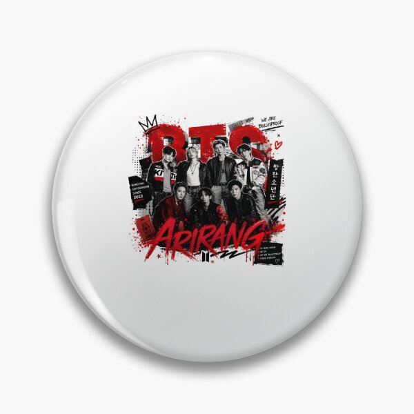 Item preview, ARIRANG OT7 Red Black Distressed Korean Graphic designed and sold by ostenlee.