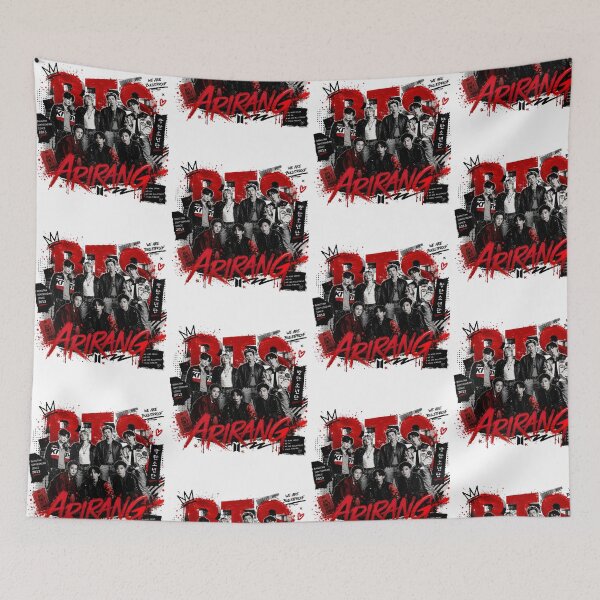 Item preview, ARIRANG OT7 Red Black Distressed Korean Graphic designed and sold by ostenlee.