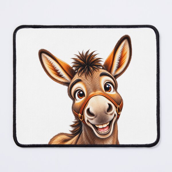 Item preview, Funny Happy Donkey | Cute Animal Design designed and sold by CzipipitoStudio.
