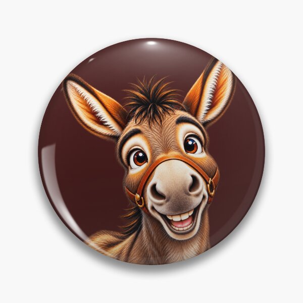 Item preview, Funny Happy Donkey | Cute Animal Design designed and sold by CzipipitoStudio.