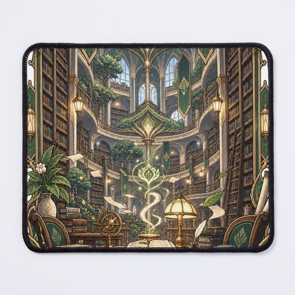 Item preview, Dark Academia Fantasy Library Sanctuary designed and sold by NzrProcreate.