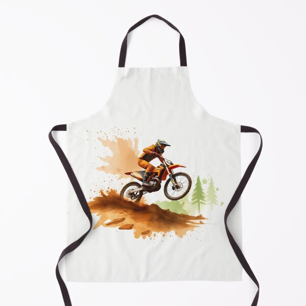Item preview, Hard Enduro Motocross Jumping Action Watercolor Graphic Illustration Design designed and sold by RevUpDesign.