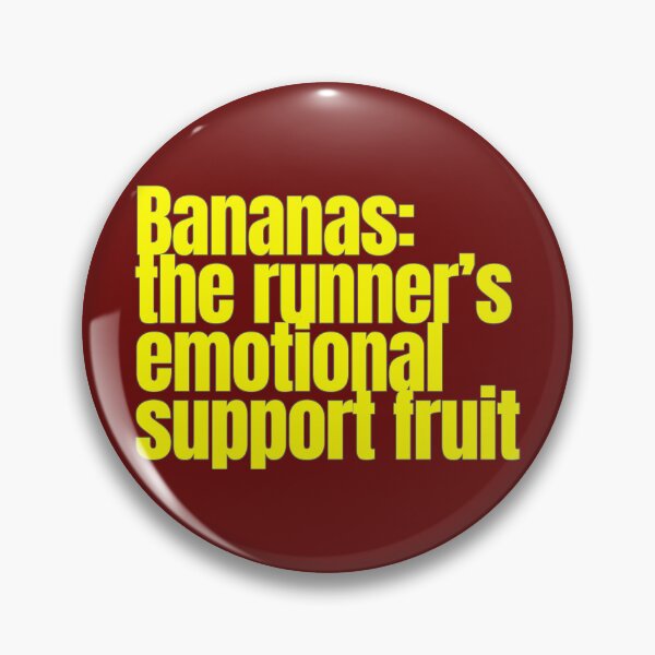 Item preview, Bananas: The Runner's Emotional Support Fruit - Funny Running Quote designed and sold by hhells.