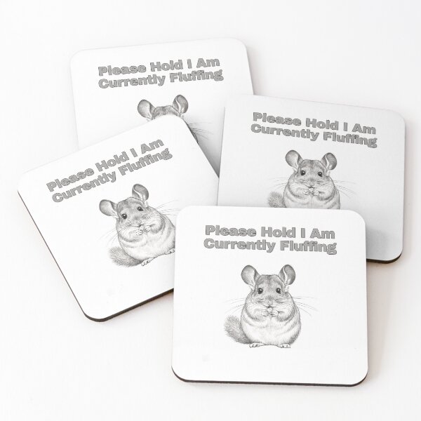 Item preview, Fluffing Chinchilla Busy Right Now Sketch Art designed and sold by NatureUnleashed.