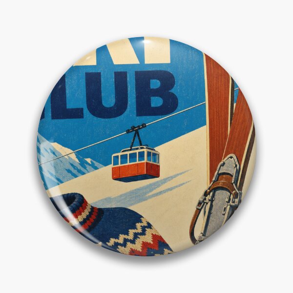 Item preview, Skiing Retro Sixties Art designed and sold by VisualArtsOasis.