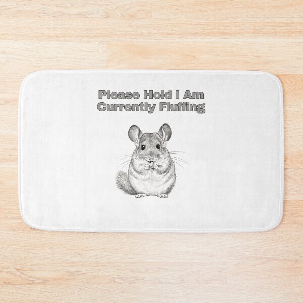 Item preview, Fluffing Chinchilla Busy Right Now Sketch Art designed and sold by NatureUnleashed.