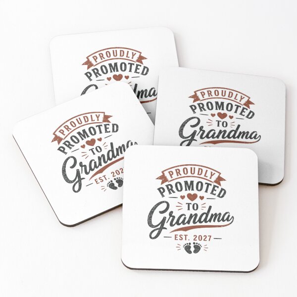 Item preview, Proudly Promoted To Grandma Est. 2027 New Grandmother Pregnancy Announcement designed and sold by JonesFlora2025.