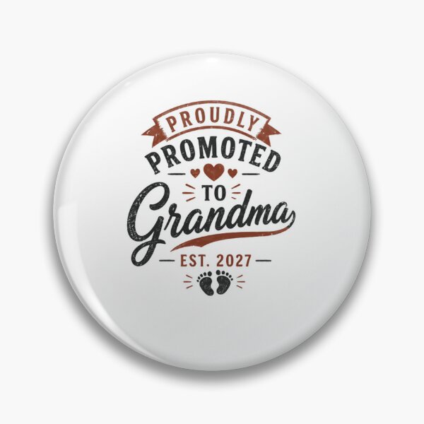 Item preview, Proudly Promoted To Grandma Est. 2027 New Grandmother Pregnancy Announcement designed and sold by JonesFlora2025.