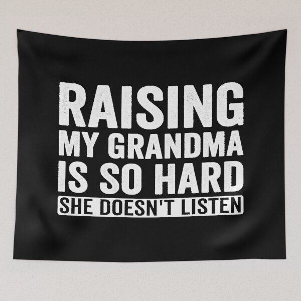 Item preview, Raising My Grandma is So Hard He Doesn't Listen Family Humor Premium Tri-Blend  designed and sold by Altenpendinton.