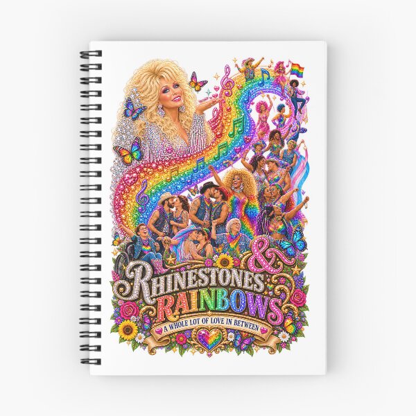 Item preview, COLLECTION - THE DOLLY EFFECT ✨ -  RHINESTONES & RAINBOWS - A WHOLE LOT OF LOVE IN BETWEEN - LGBTQIA2S+ PRIDE designed and sold by WheelieGdArt.