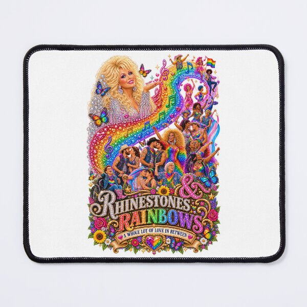 Item preview, COLLECTION - THE DOLLY EFFECT ✨ -  RHINESTONES & RAINBOWS - A WHOLE LOT OF LOVE IN BETWEEN - LGBTQIA2S+ PRIDE designed and sold by WheelieGdArt.