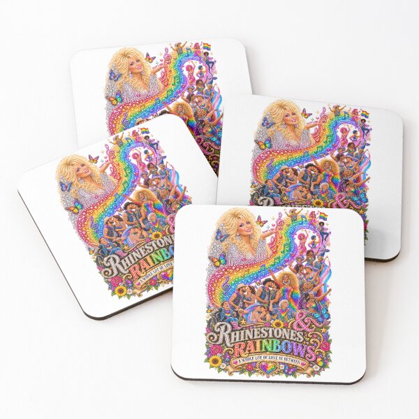Item preview, COLLECTION - THE DOLLY EFFECT ✨ -  RHINESTONES & RAINBOWS - A WHOLE LOT OF LOVE IN BETWEEN - LGBTQIA2S+ PRIDE designed and sold by WheelieGdArt.