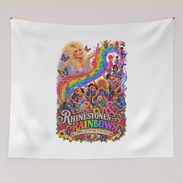 Item preview, COLLECTION - THE DOLLY EFFECT ✨ -  RHINESTONES & RAINBOWS - A WHOLE LOT OF LOVE IN BETWEEN - LGBTQIA2S+ PRIDE designed and sold by WheelieGdArt.